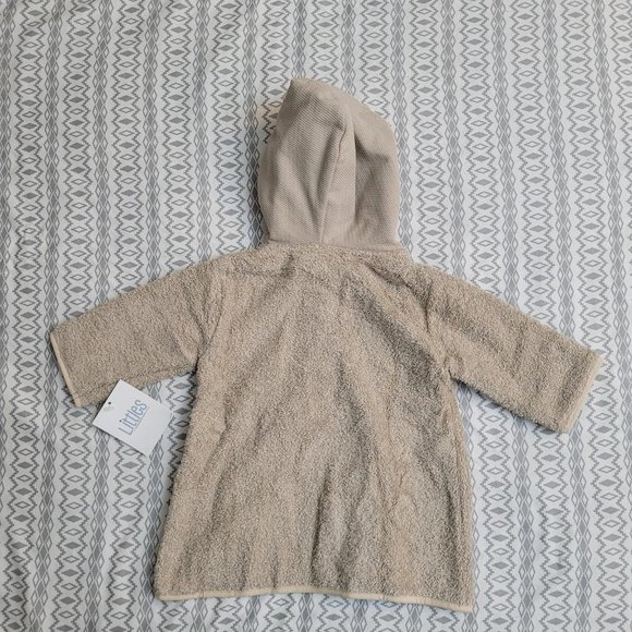 62. Littles hooded bathrobe.  0 - 6 months.  NWT - Picture 2 of 6